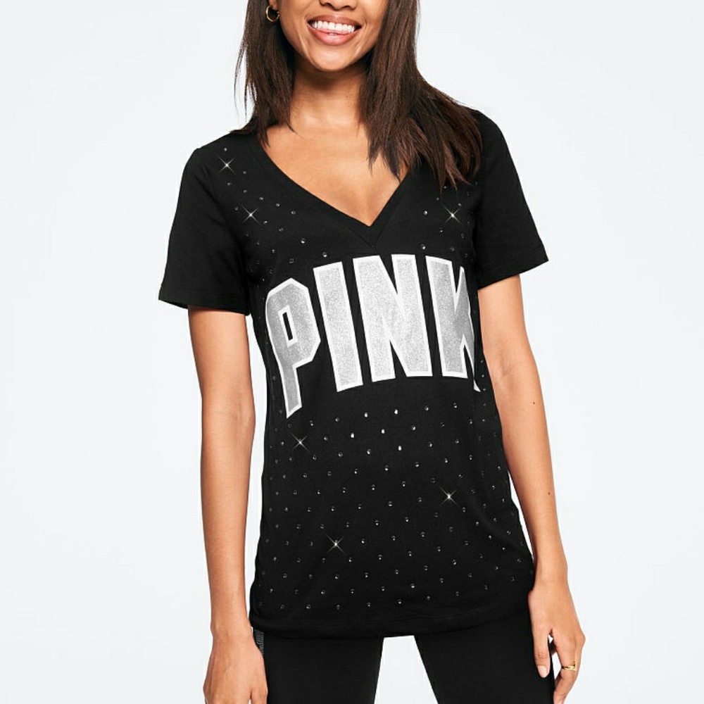 PINK Victoria's Secret Perfect V neck crew